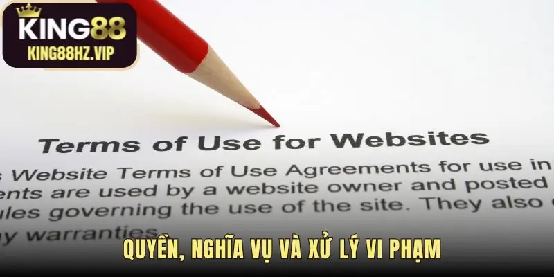 Điều khoản sử dụng xác lập trách nhiệm của nhà cái người chơi